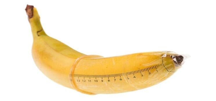 Banana measurement simulates the use of soda to enlarge the penis